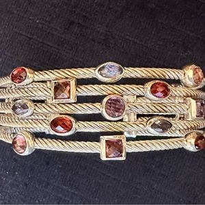 David Yurman  bracelet with mixed semiprecious stones